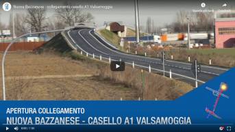Valsamoggia, apre il raccordo tra la Nuova Bazzanese e il casello autostradale dell'A1