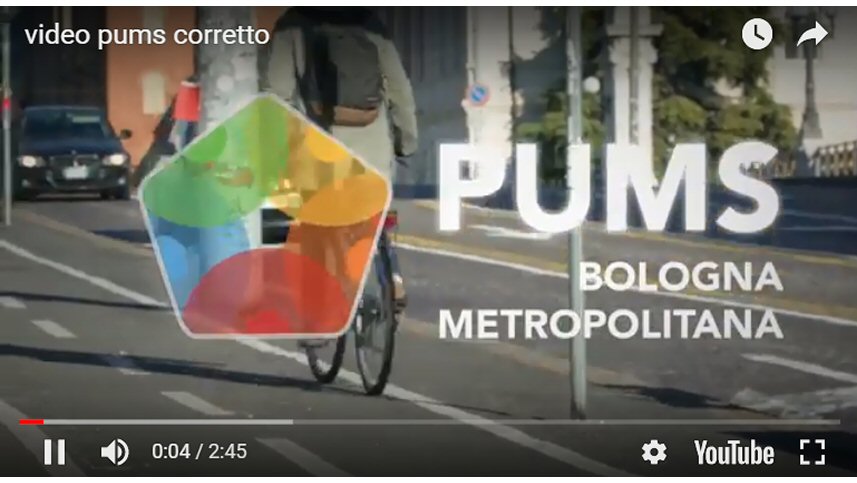 PUMS - Piano Urbano della Mobilità Sostenibile di Bologna Metropolitana