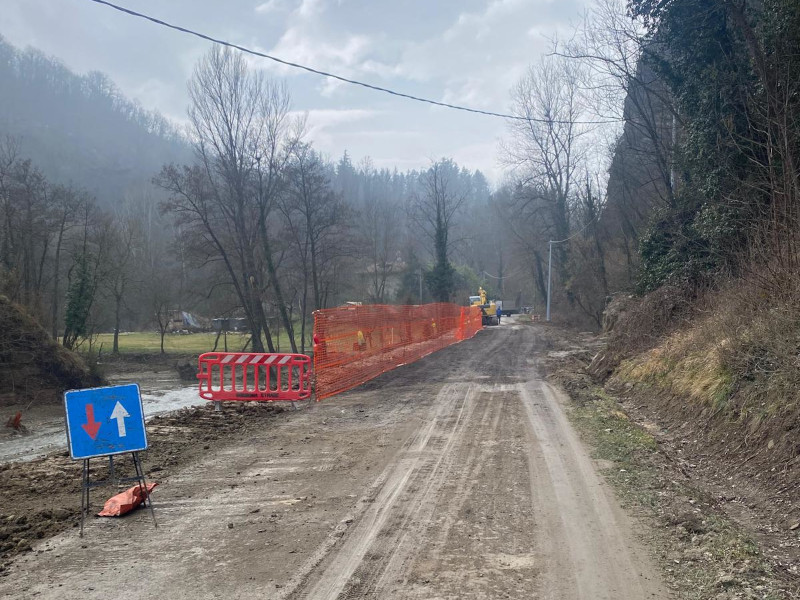 Val di Zena, riaperta la SP 36 in via Cà di Lavacchio, per residenti e autorizzati