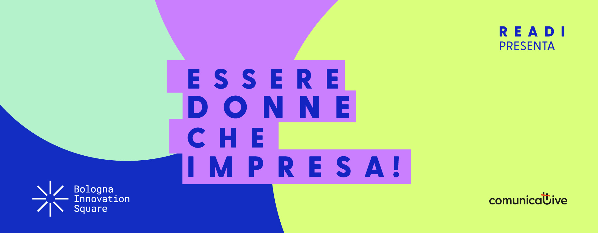 Logo dell'iniziativa Essere donne che Impresa!