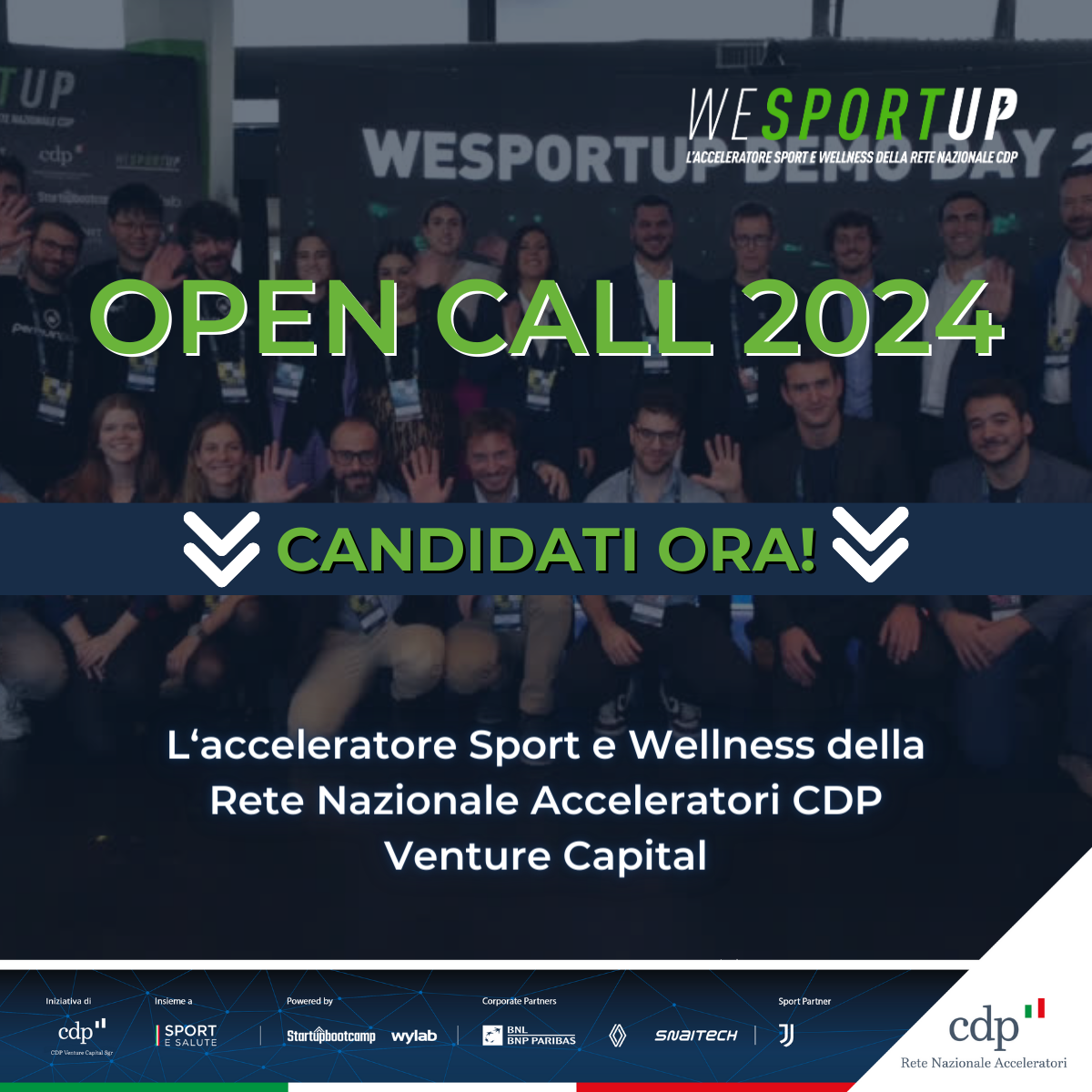WeSportUp: pubblicata la nuova call for applications per startup