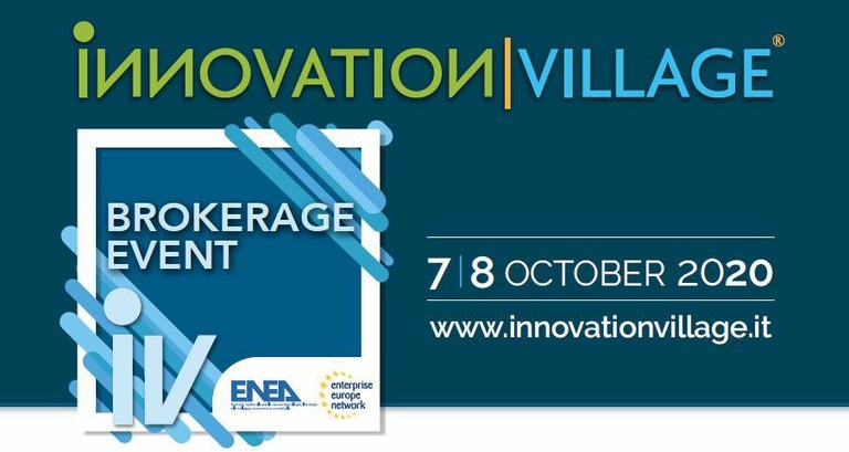 Virtual EEN Brokerage Event - Innovation Village 2020 webinar 7 e 8 ottobre 