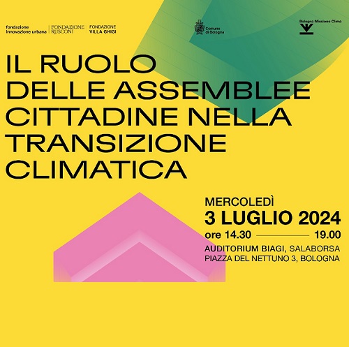 3 luglio: evento “Il ruolo delle Assemblee Cittadine nella transizione climatica”