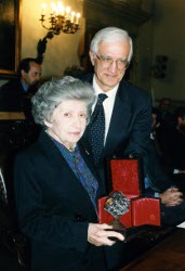 Norma Mascellani e il presidente Vittorio Prodi