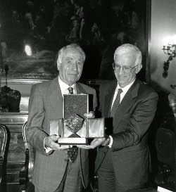 William Michelini e il presidente Vittorio Prodi
