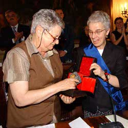 Marta Murotti e la presidente Beatrice Draghetti