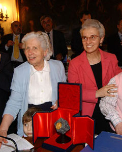 Aldina Balboni e la presidente Beatrice Draghetti